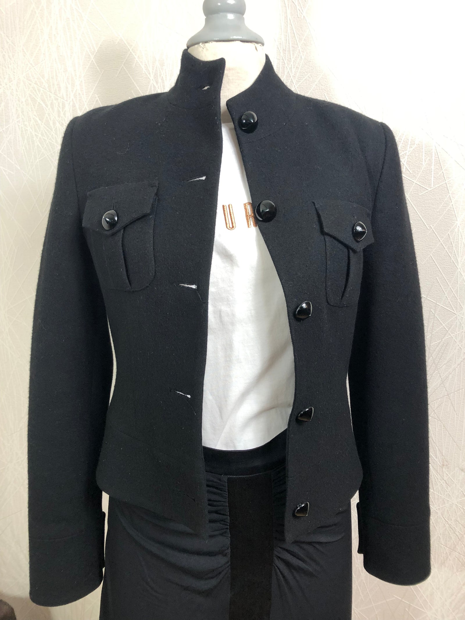 Veste blazer en feutrine de laine de créateur Tabala Paris