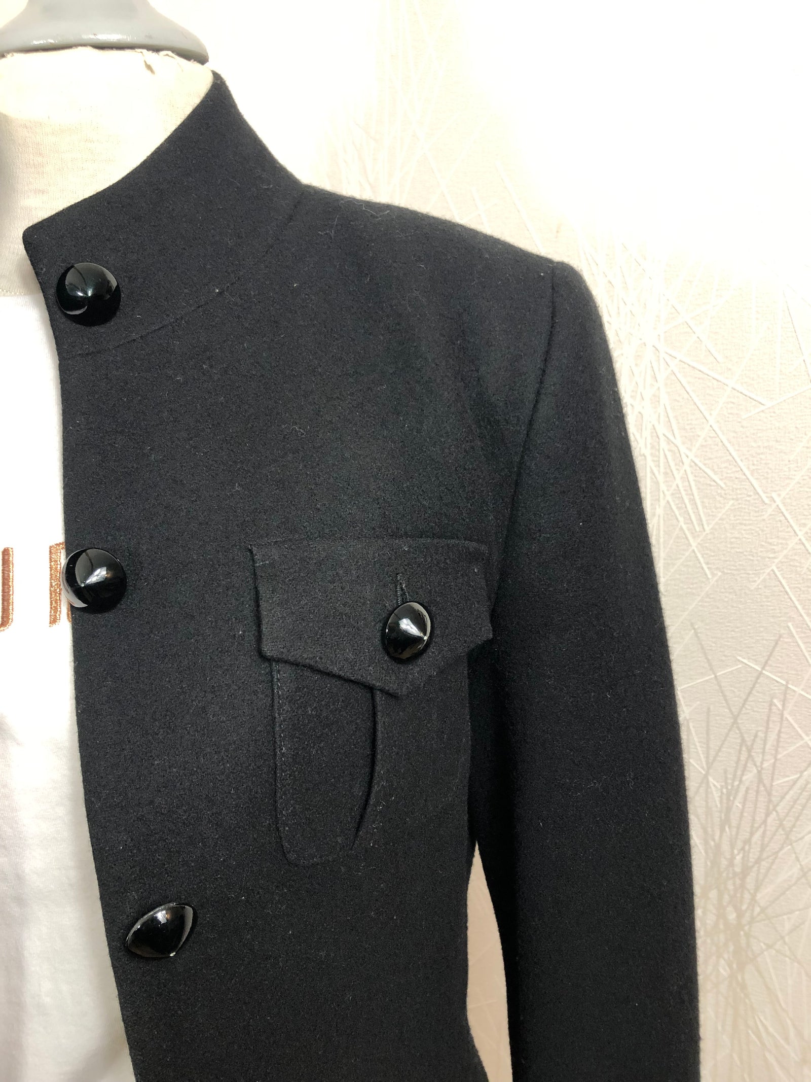 Veste blazer en feutrine de laine de créateur Tabala Paris