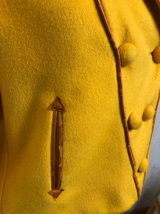 Veste blazer jaune vif de créateur Tabala Paris