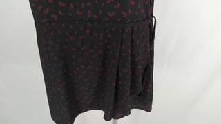 Robe courte ajustable manches courtes tissu crêpe Deeluxe