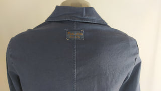 Veste bleue coton coupe droite tissu jean denim Pako Litto