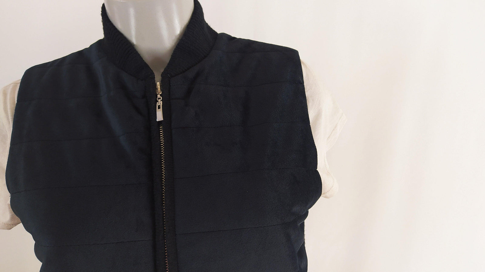 Gilet noir matelassé sans manches Odemai - Offre-Unique
