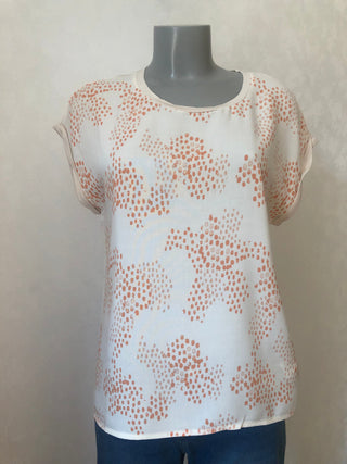 T-shirt beige motif orange manches courtes de Peppercorn