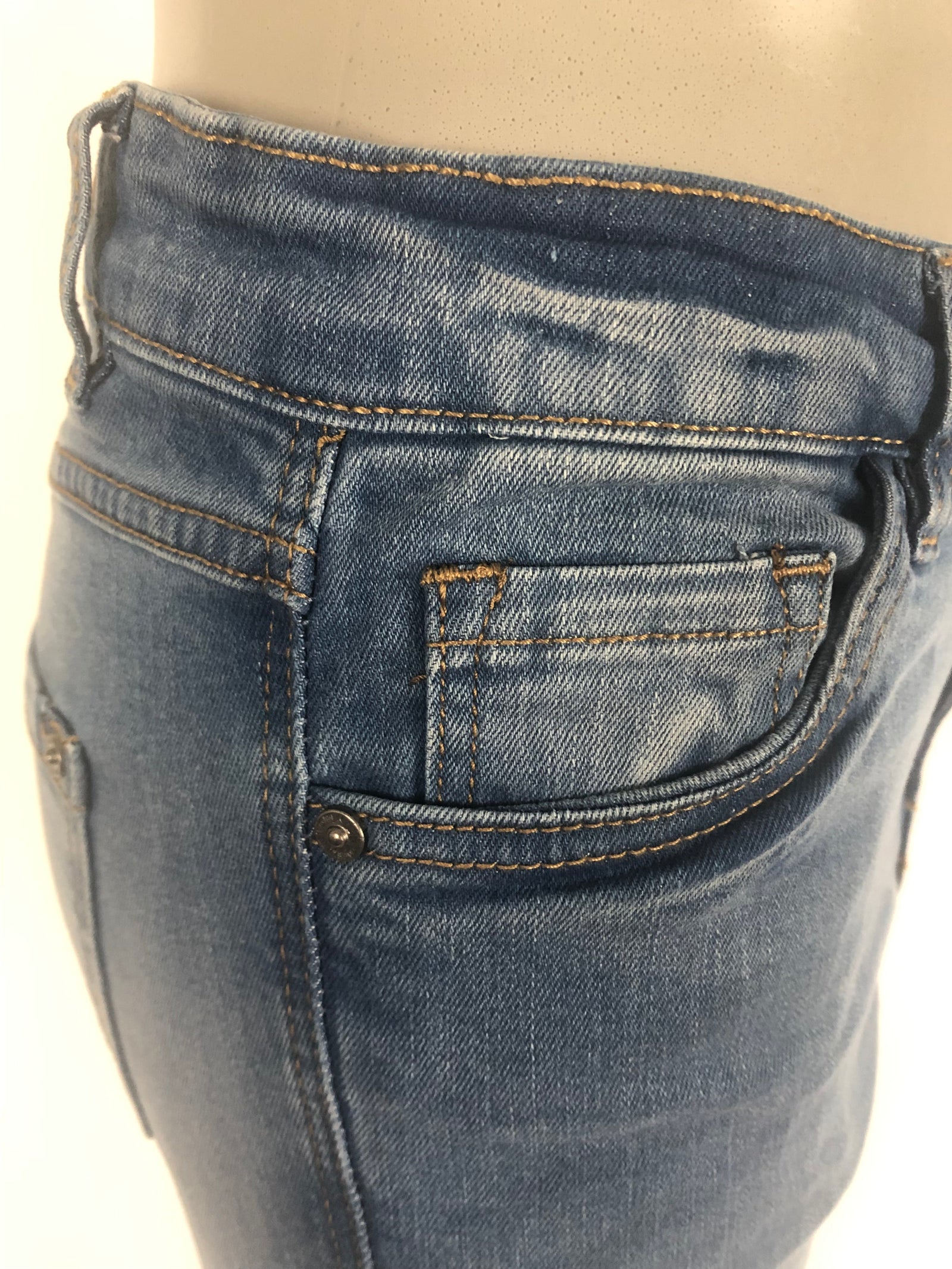 Jeans slim délavé coupe droite Deeluxe