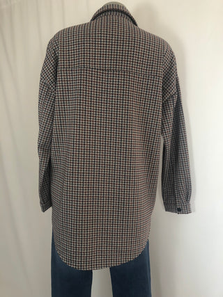 Veste légère classique femme motifs pied de poule Peppercorn