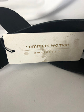 Ceinture cuir noir Summum Woman - Taille S / M