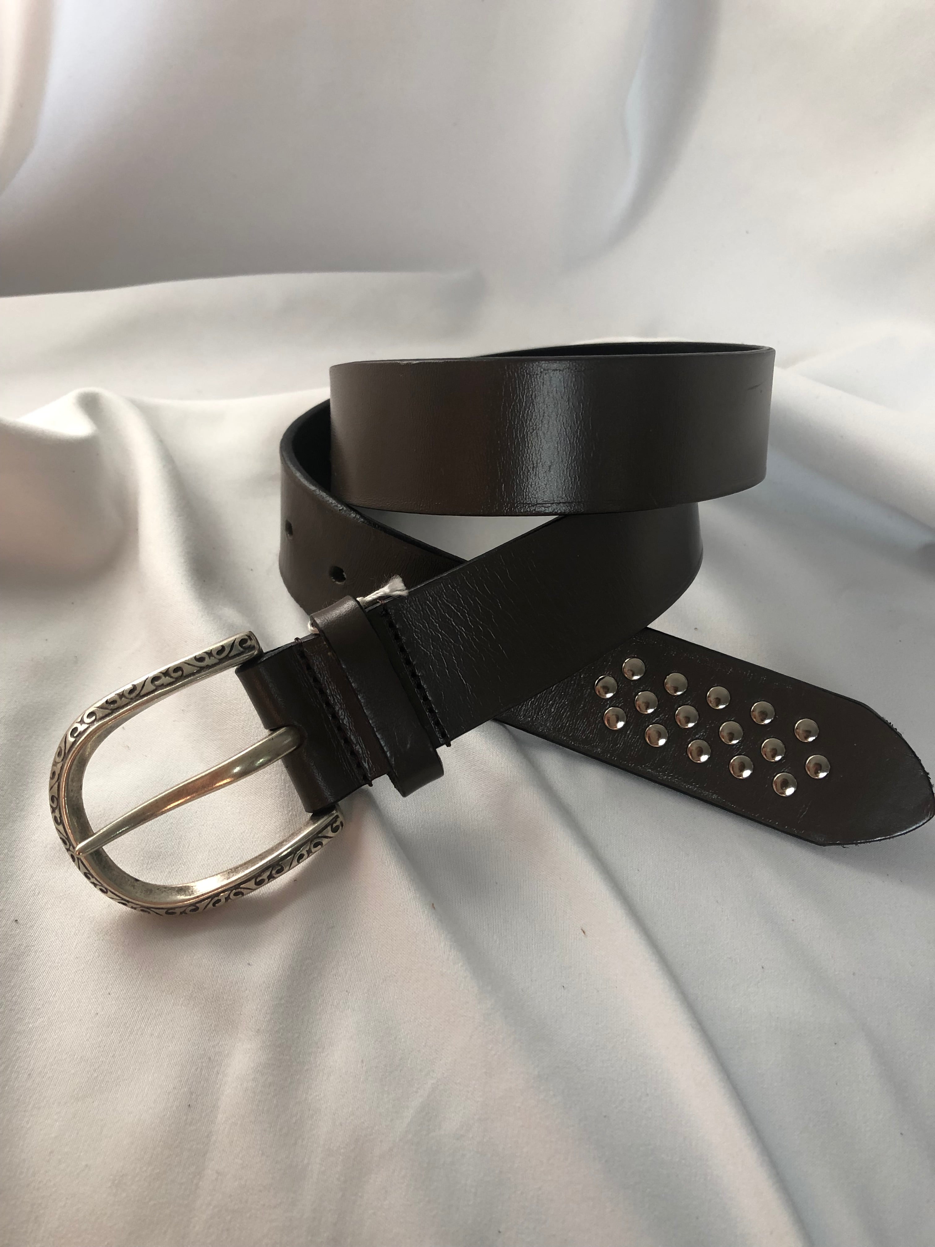 Ceinture en cuir marron femme Taille XS