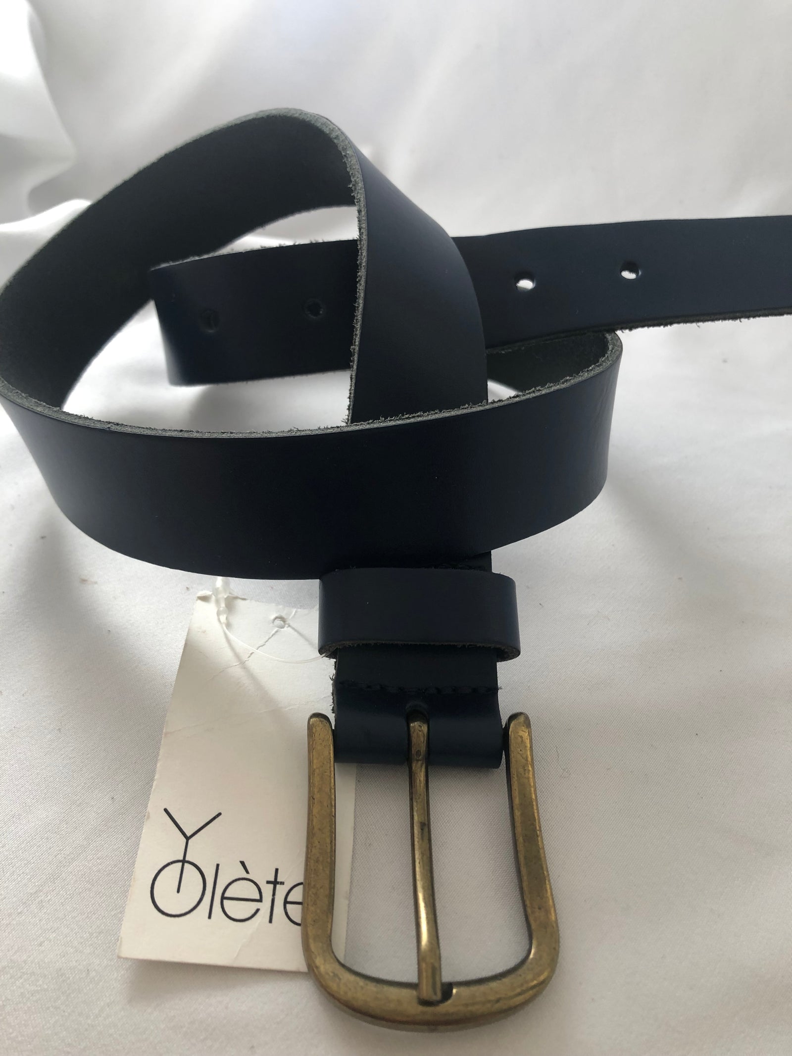 Ceinture femme cuir bleu Yolète Taille XS