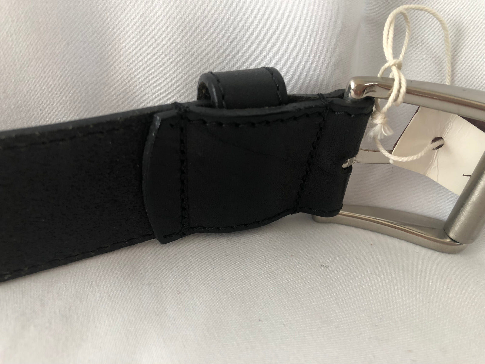 Ceinture cuir noir atelier Bower Taille XXS