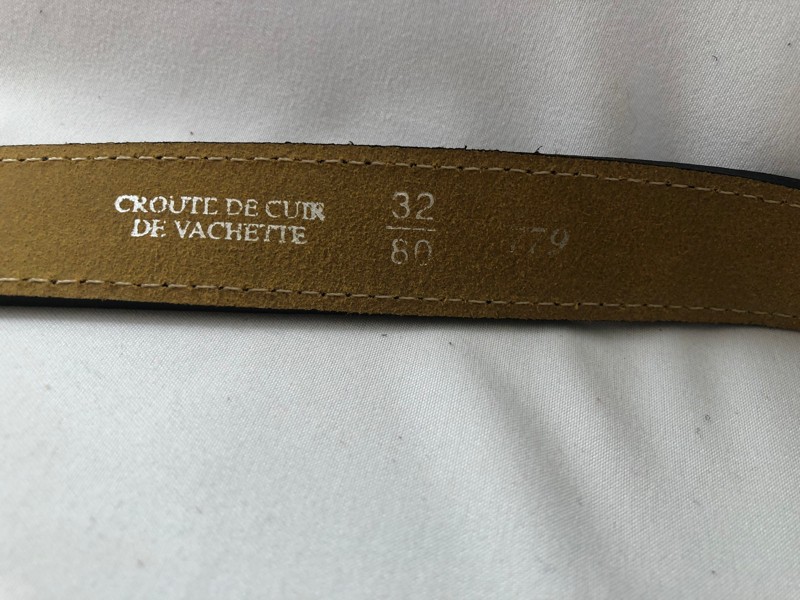 Ceinture cuir marine Taille XS