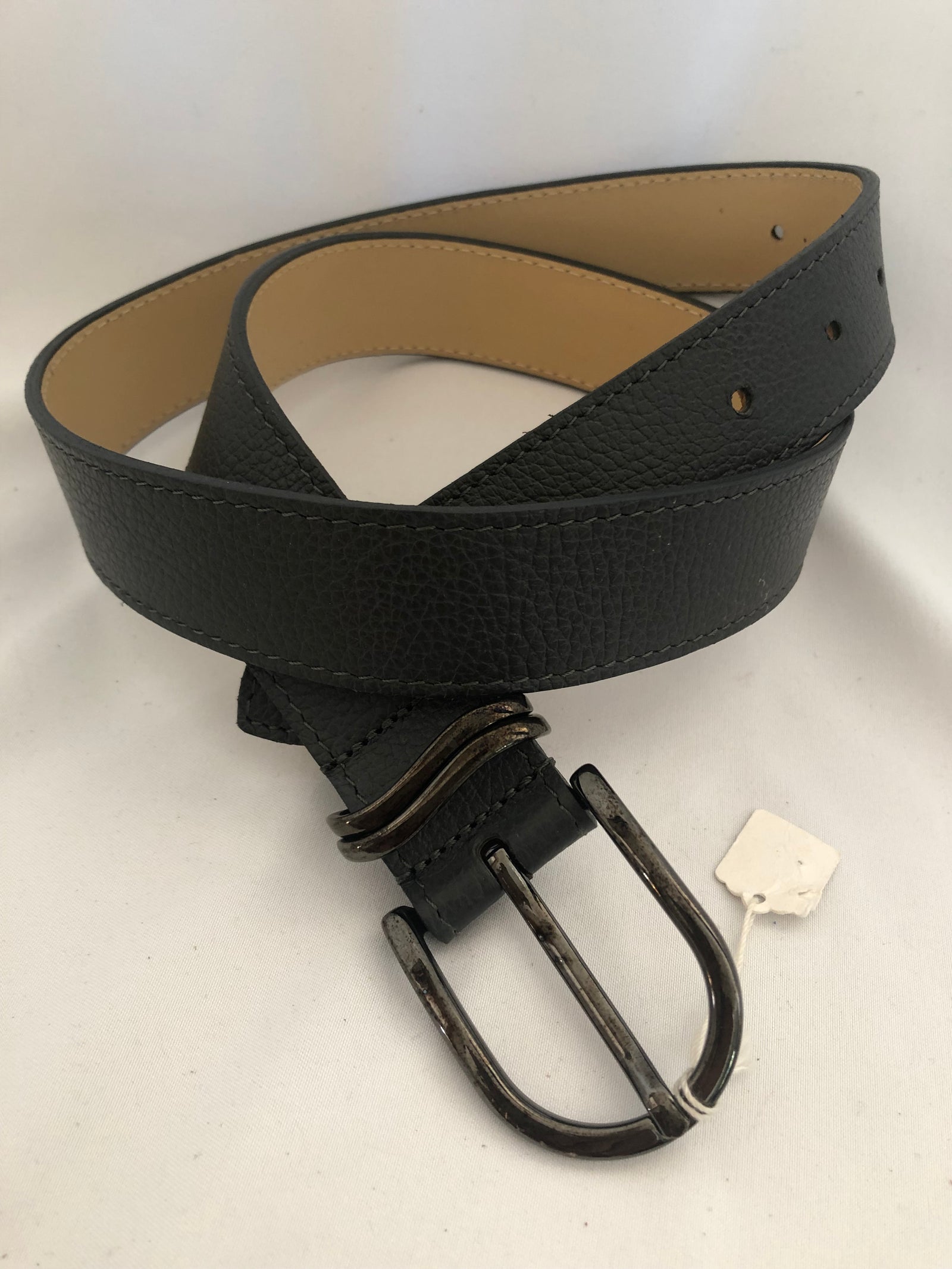 Ceinture cuir anthracite Taille XS