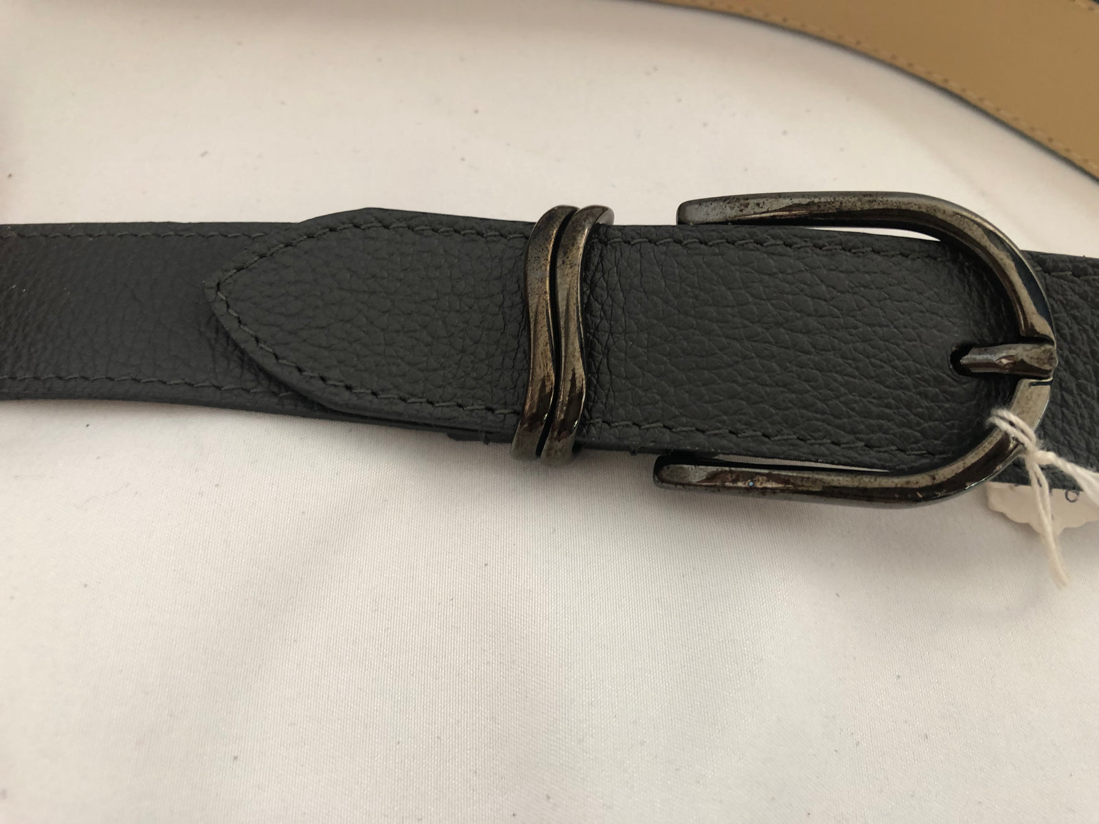 Ceinture cuir anthracite Taille XS