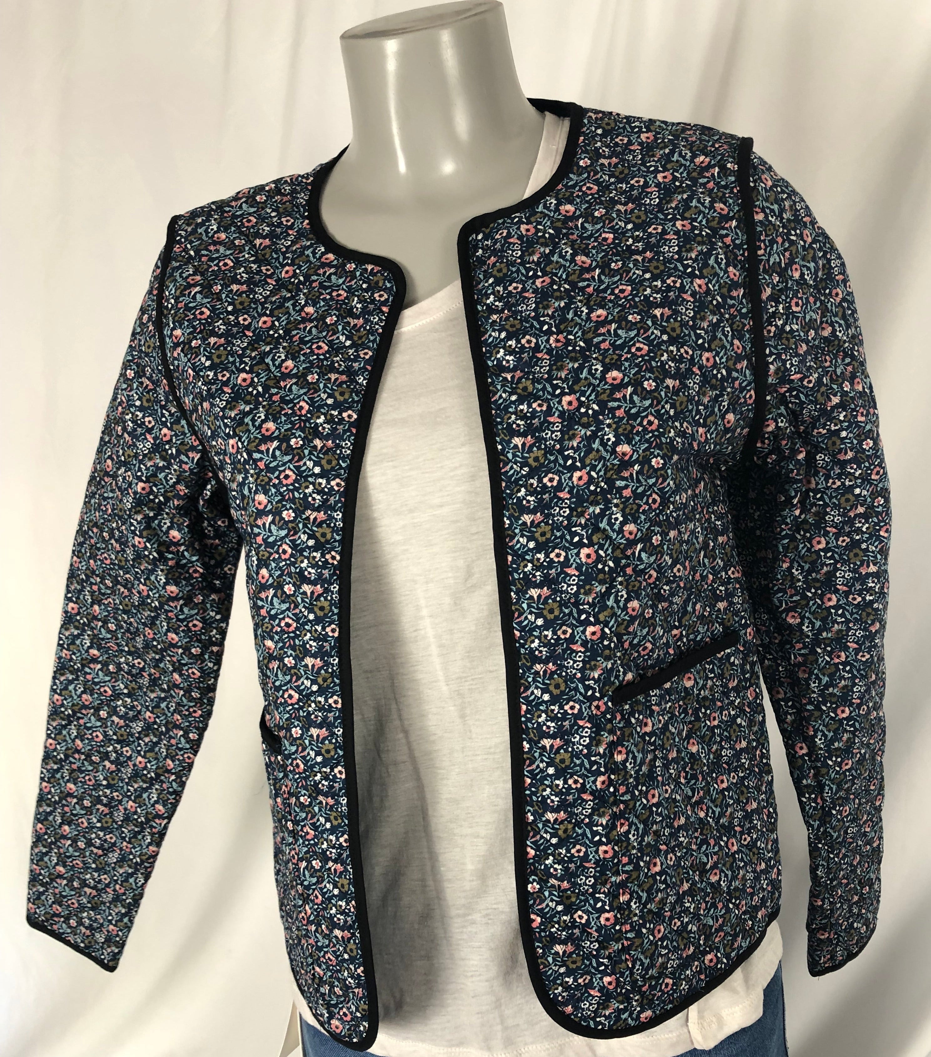 Veste mi-saison motif floral coupe droite Peppercorn - Offre-Unique