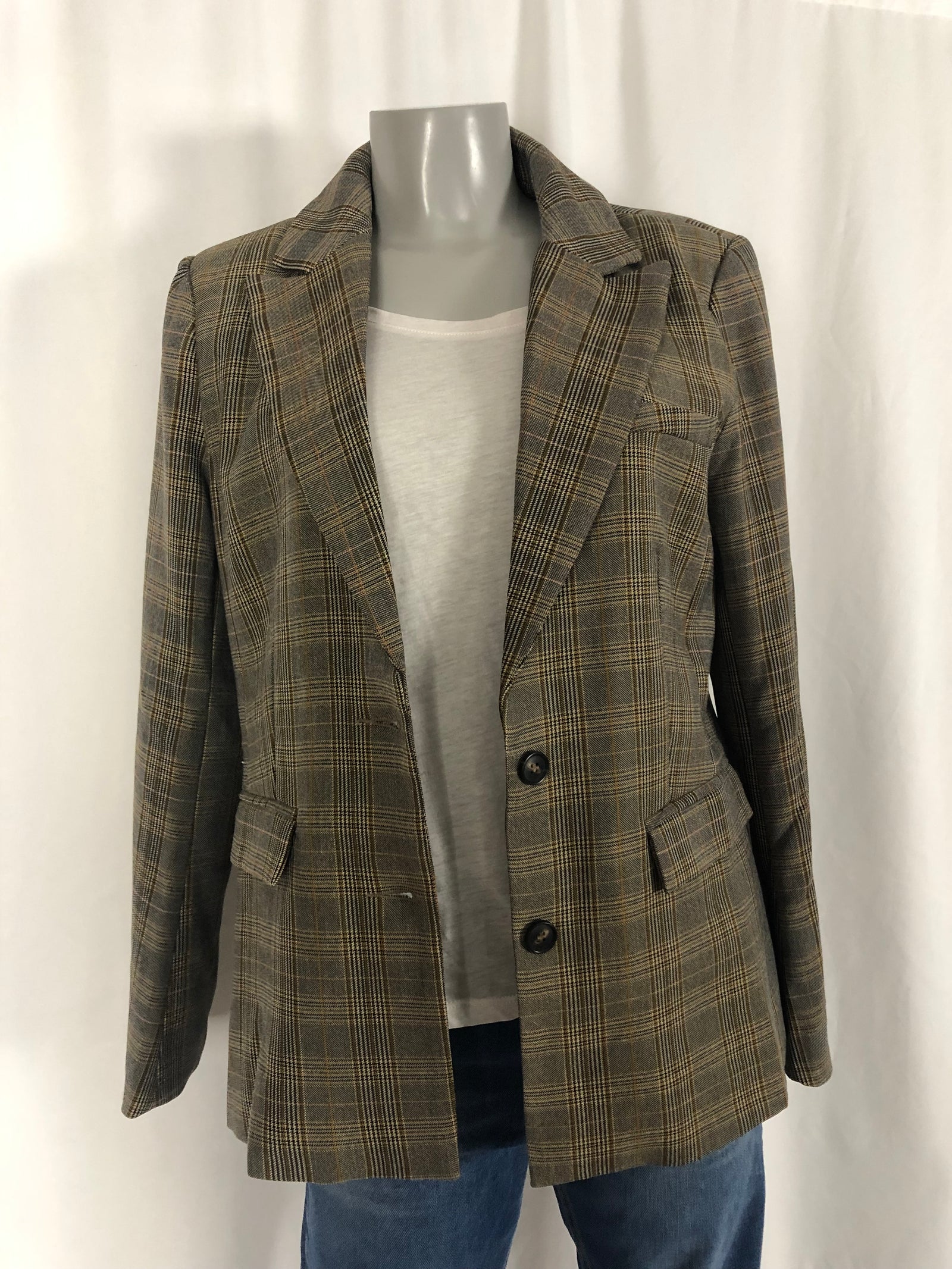 Veste blazer doublée femme imprimé carreaux Desires