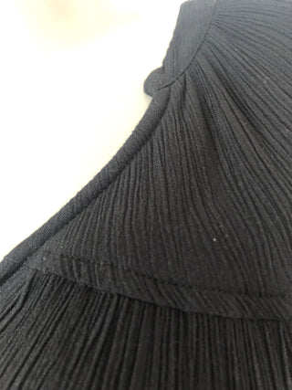 Robe longue noire élastique portefeuille Desires