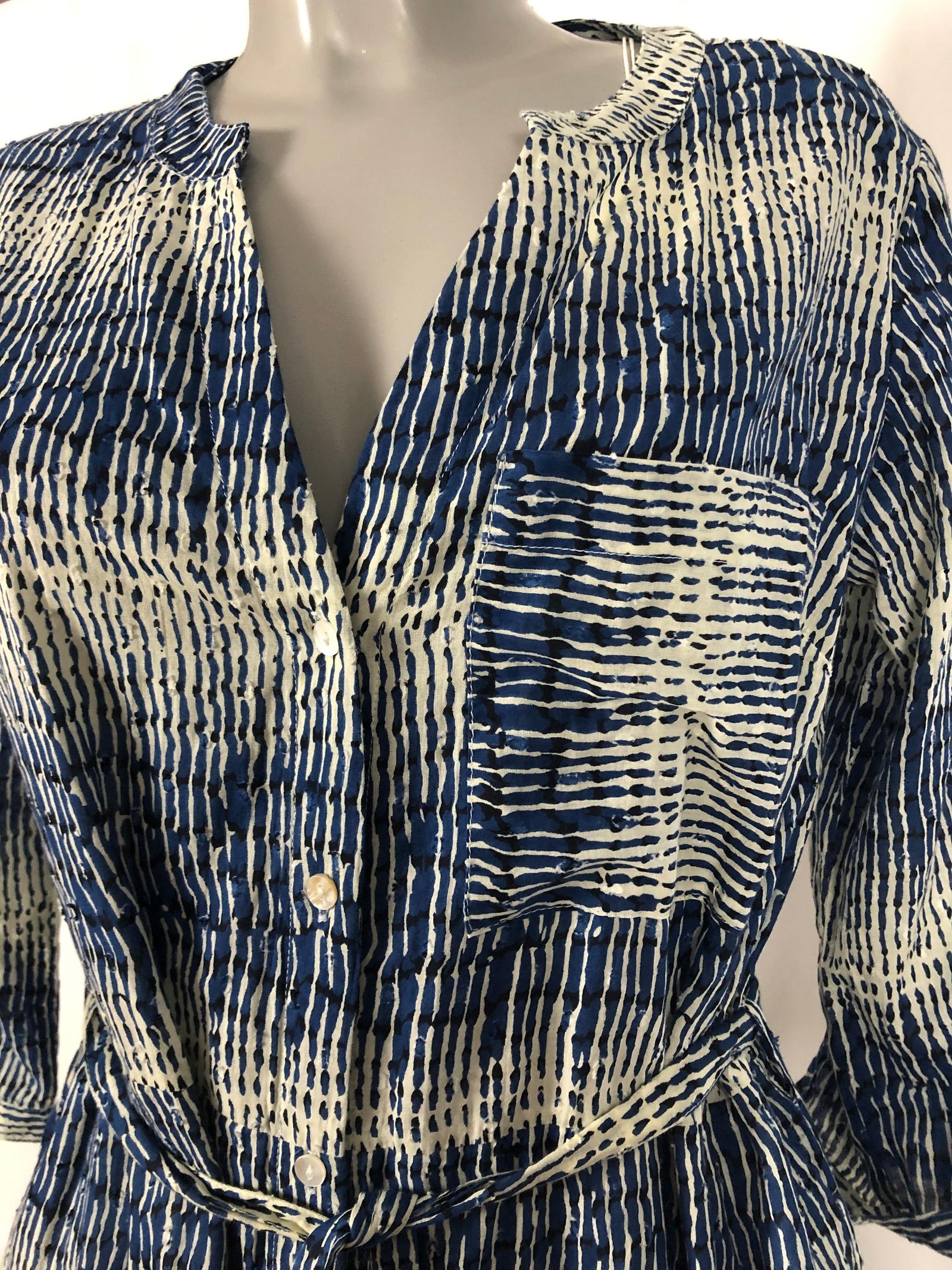 Robe midi doublée 100% coton manches 3/4 MKT Studio - Offre-Unique