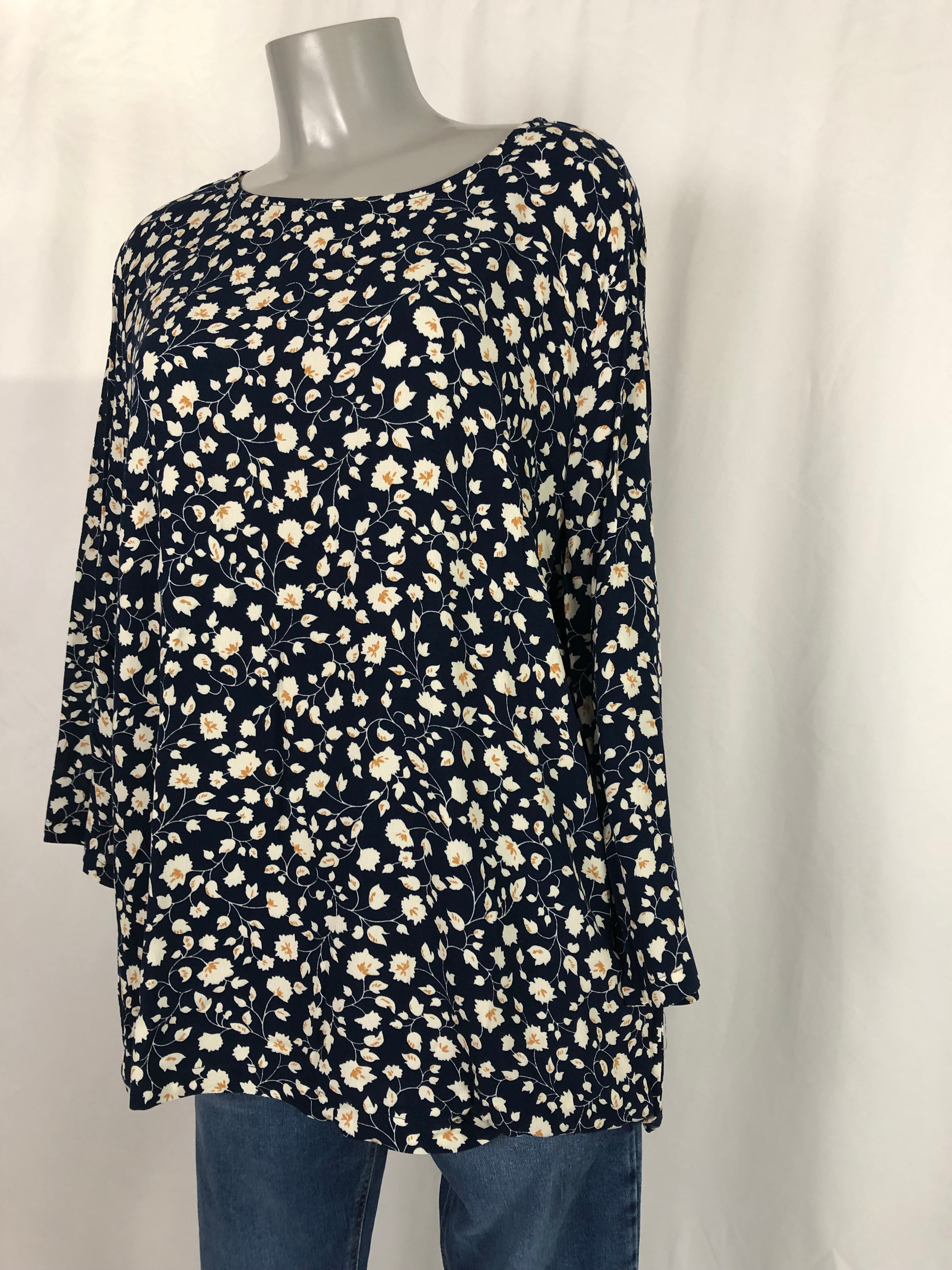 Blouse à motif floral coupe classique droite Peppercorn