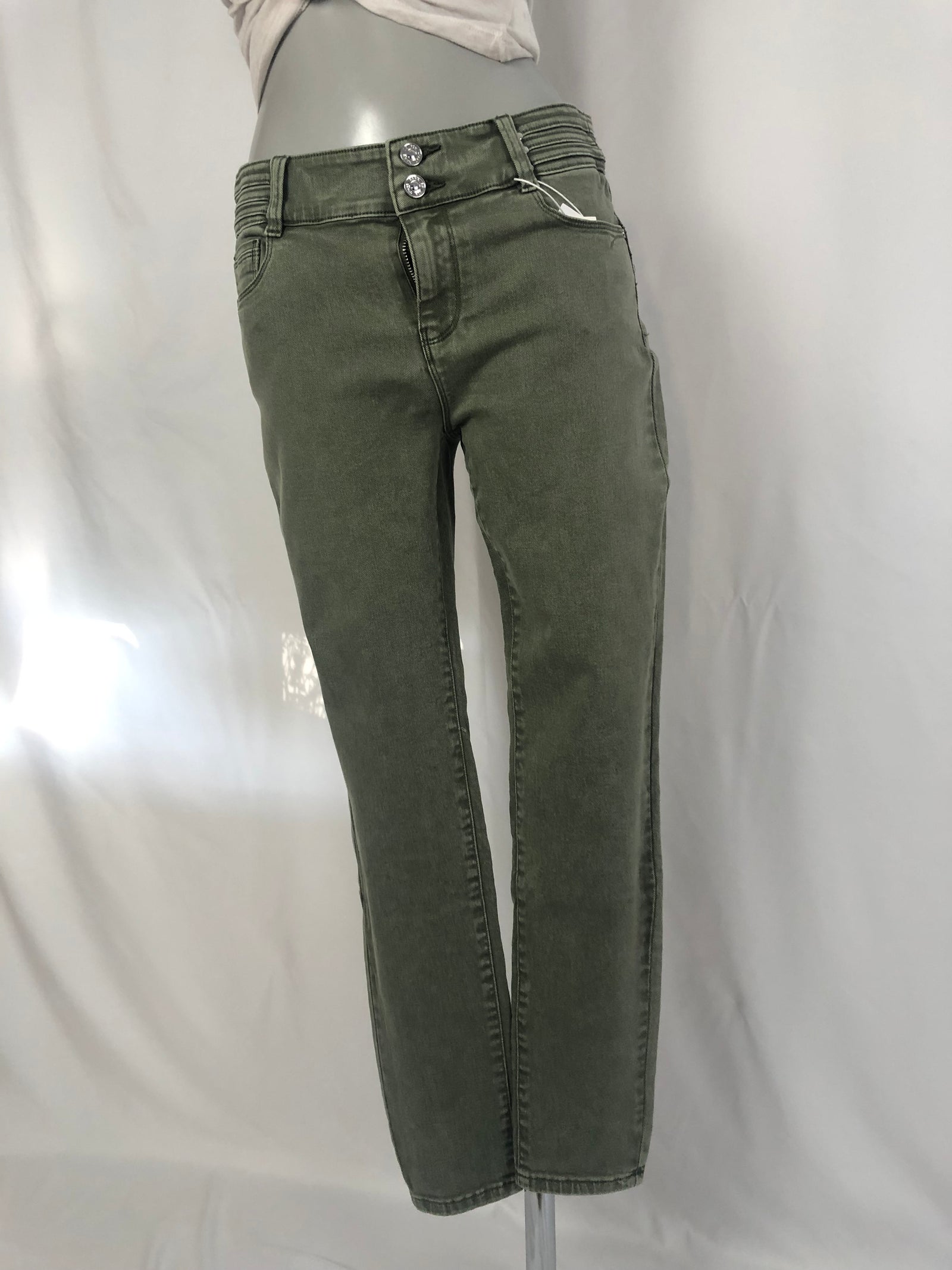 Jeans taille haute coupe skinny coton ultra souple C'est beau la Vie