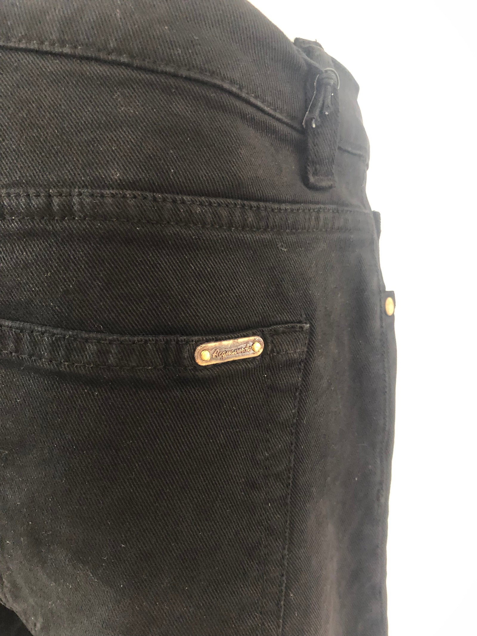 Jeans noir coupe droite Acquaverde