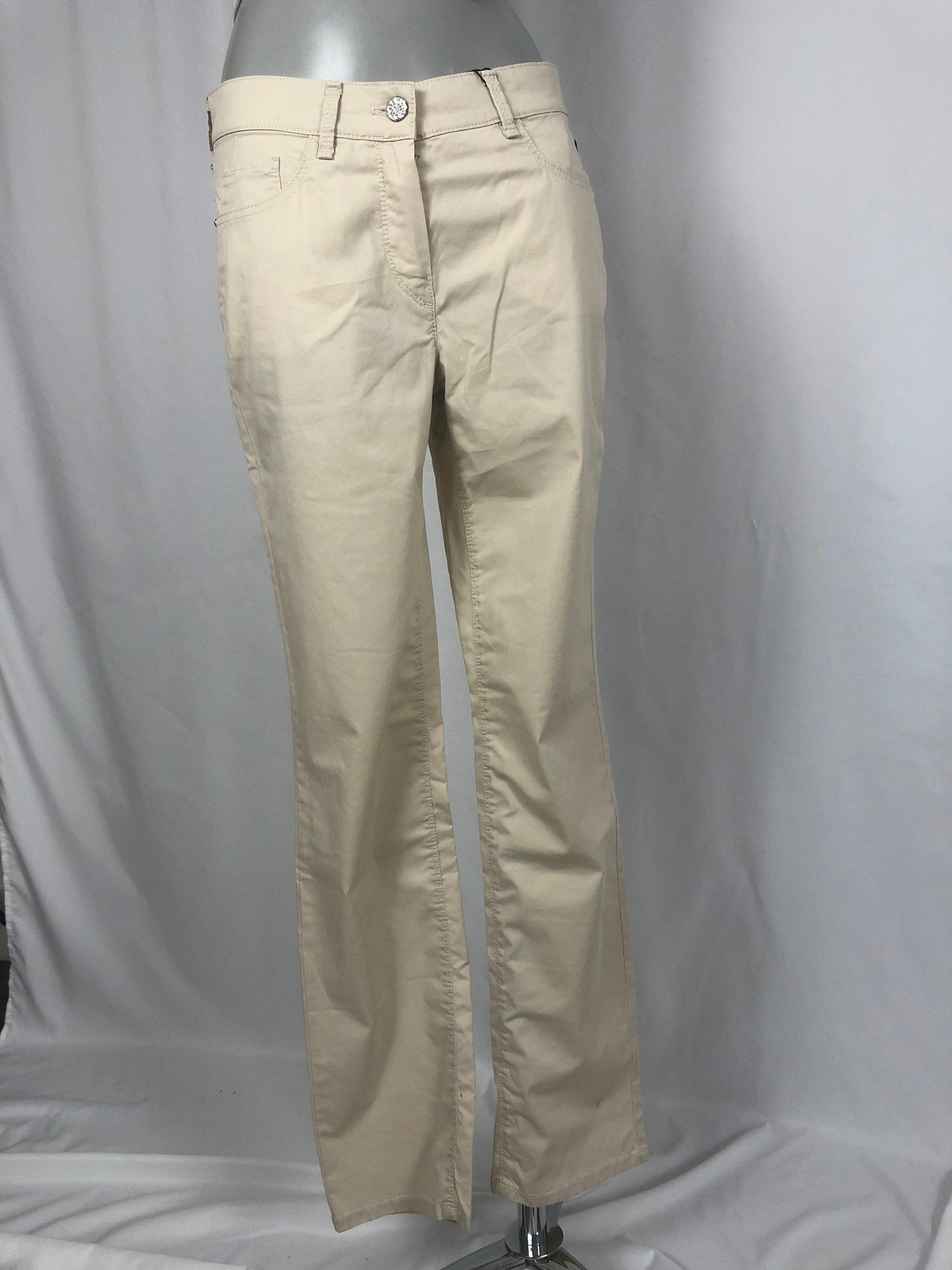 Pantalon toile couleur creme coupe slim fit Atelier Gardeur - Offre-Unique