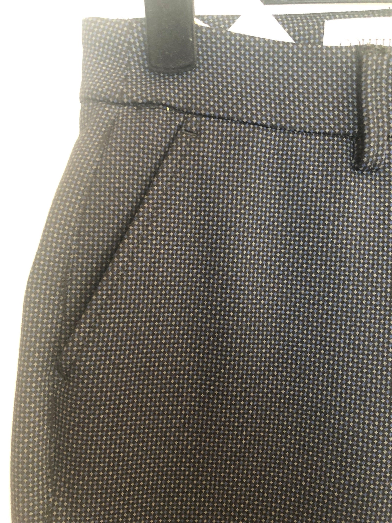 Pantalon de ville slim tissu marine stretch Couturist - Offre-Unique