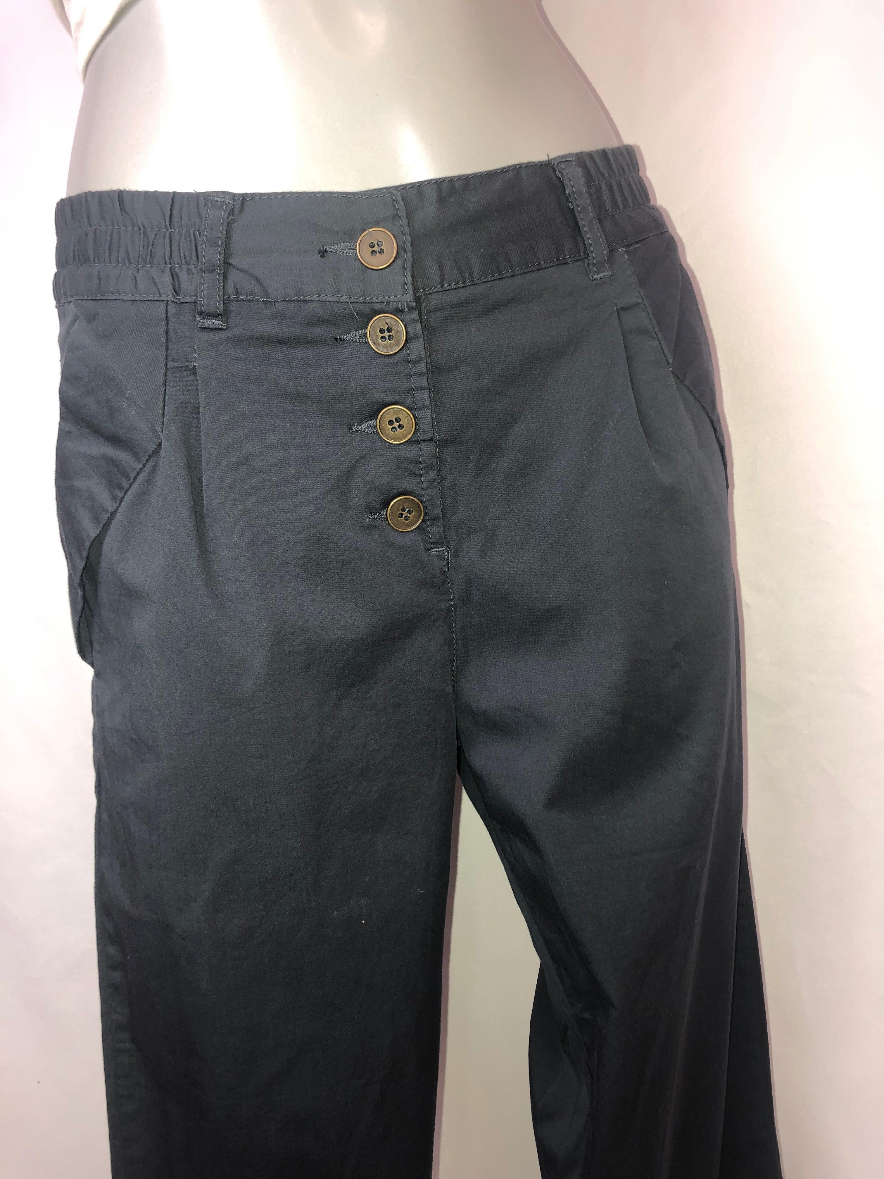 Pantalon femme 7/8 leger bleu marine BYoung - Offre-Unique