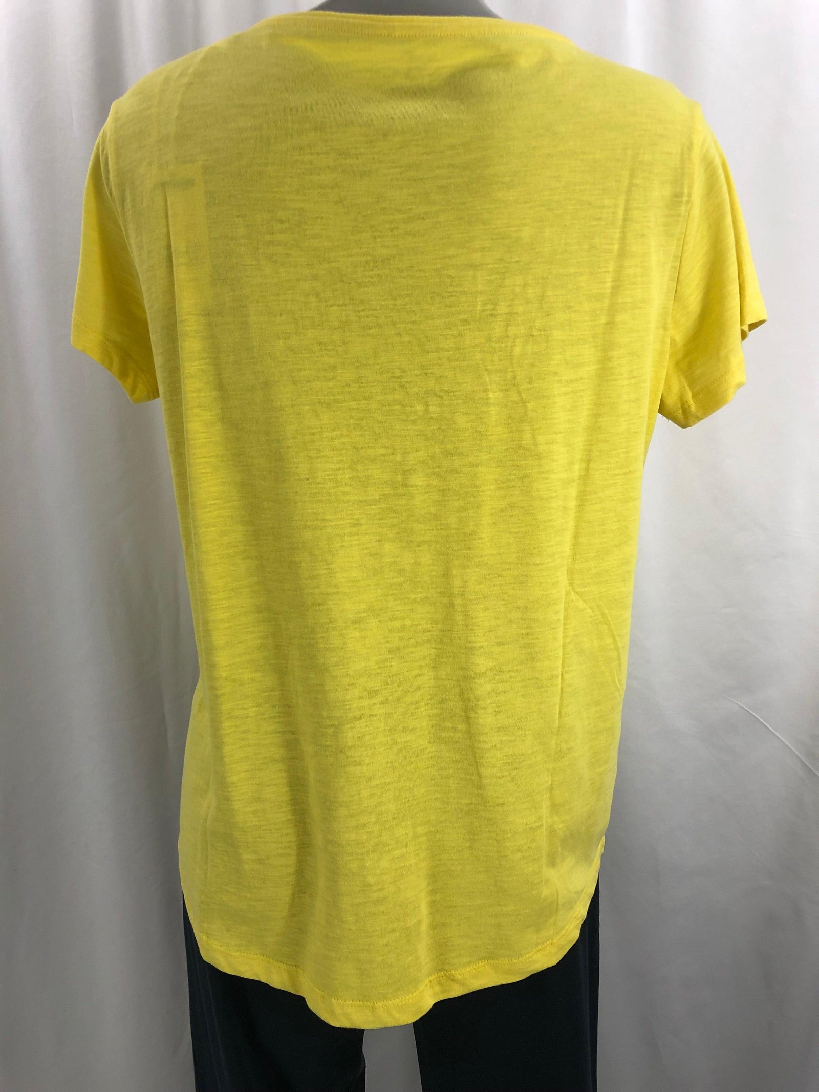 T-shirt jaune paille coupe droite 100 % Coton C'est beau la Vie - Offre-Unique