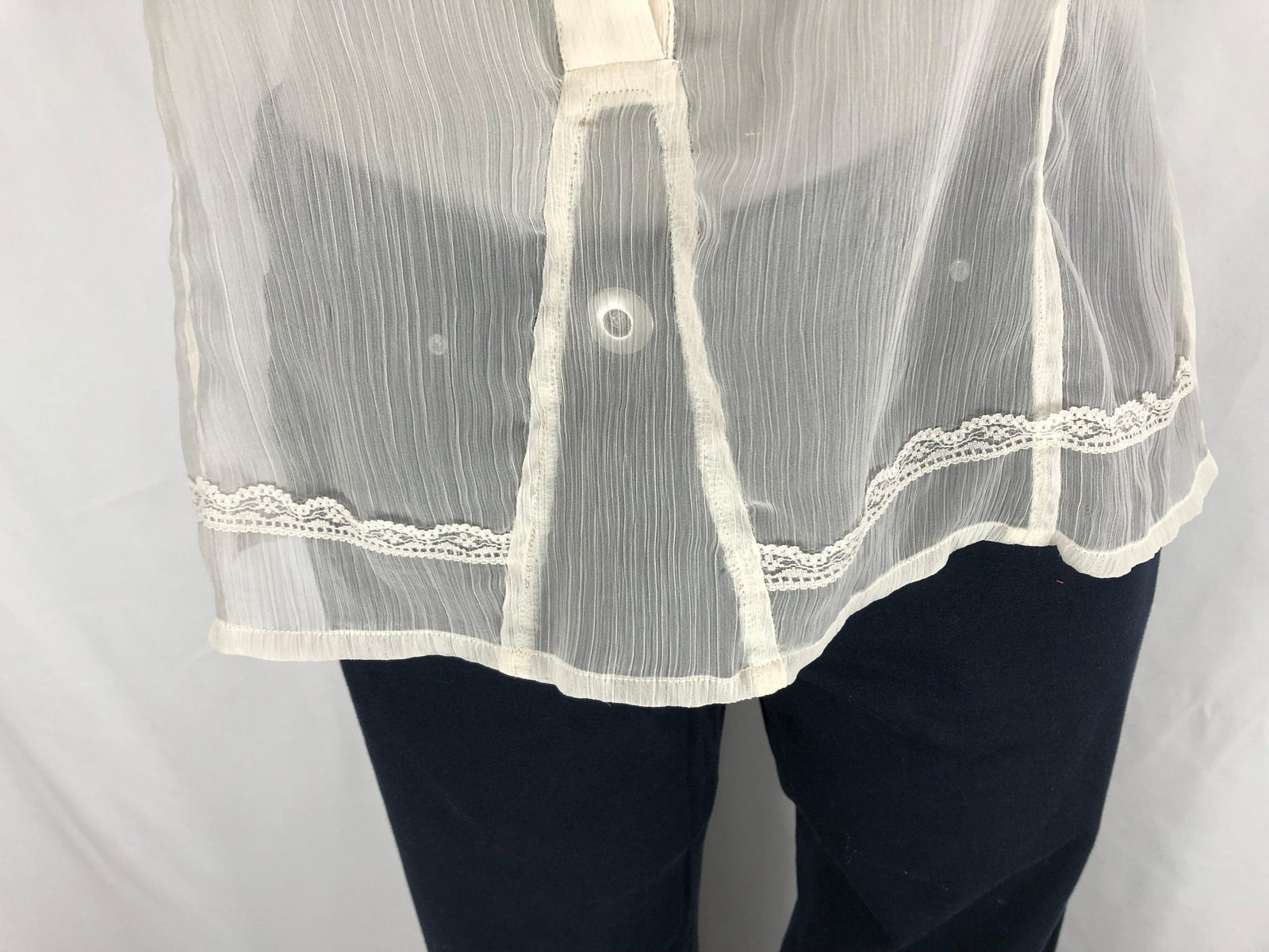 Chemisier transparent sans manches avec broderie Les Fées du Vent - Offre-Unique