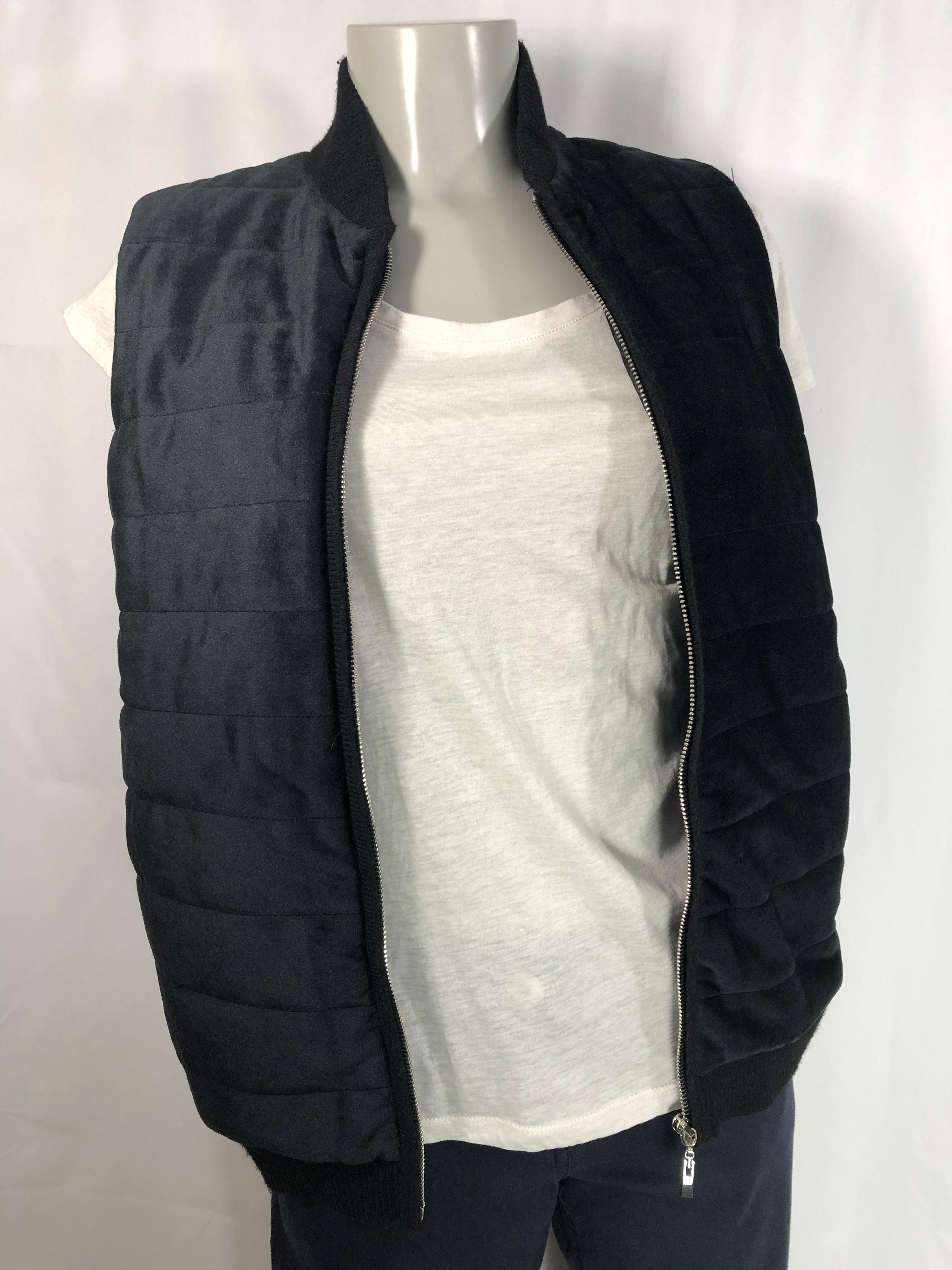 Gilet noir matelassé sans manches Odemai - Offre-Unique