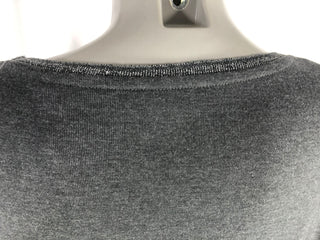 T-shirt gris manches longues doux fluide coupe ajustée C'est beau la Vie