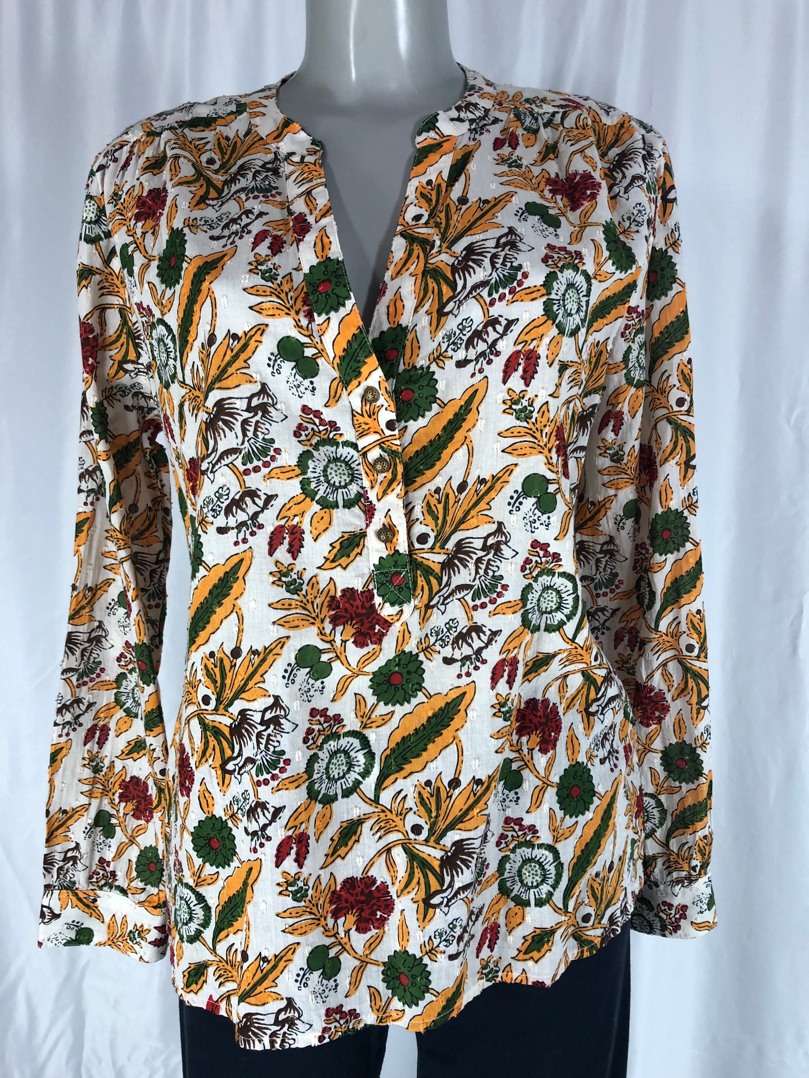 Blouse imprimé fleurs chic 100% coton MKT Studio