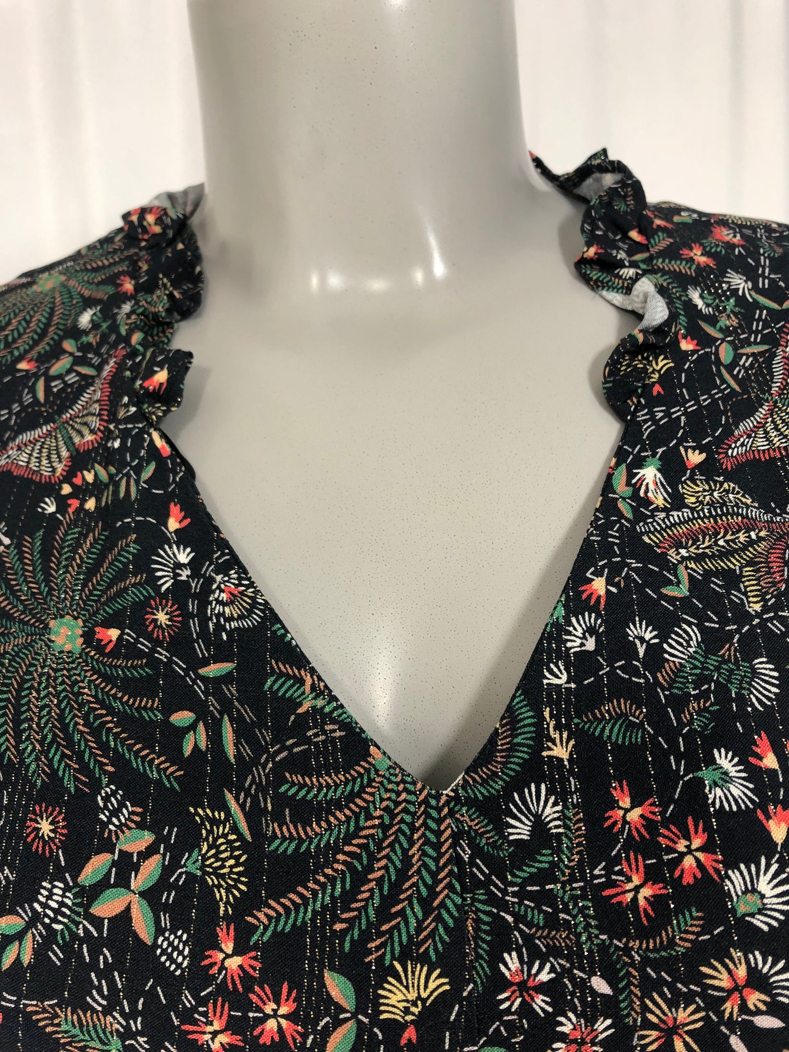 Blouse manches longues décolleté en V C'est Beau La Vie