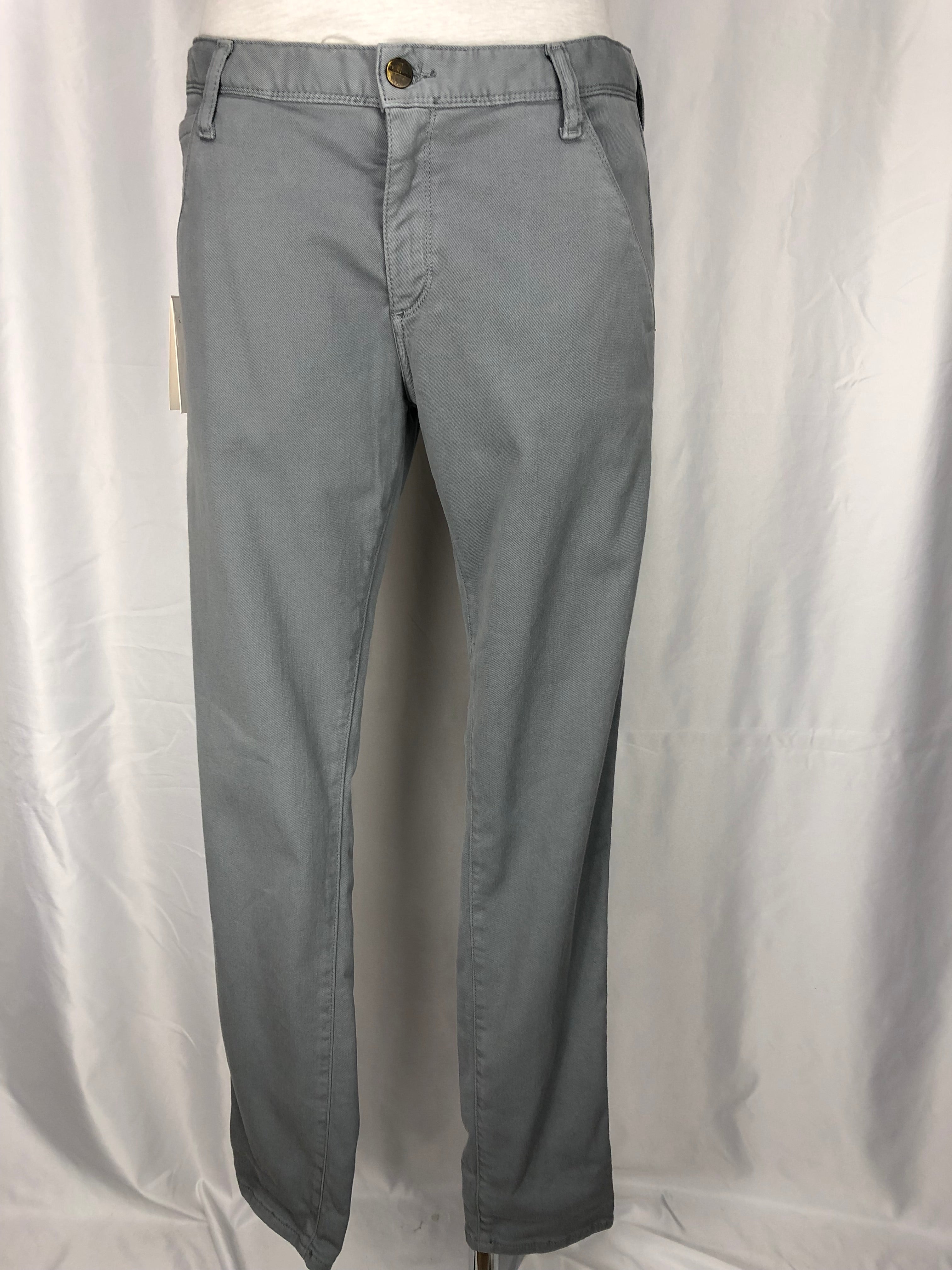 Jeans gris coupe droite stretch Acquaverde