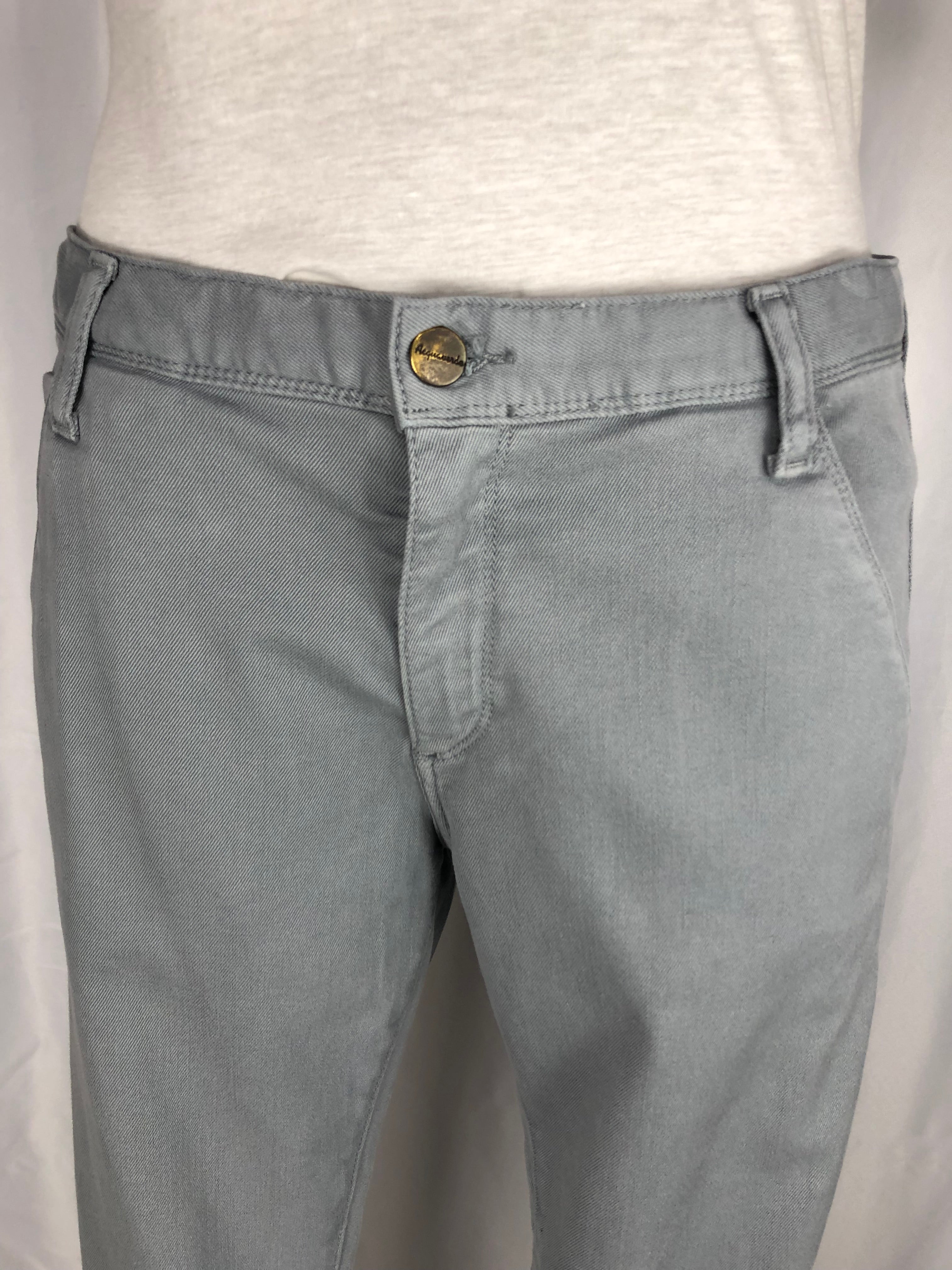 Jeans gris coupe droite stretch Acquaverde