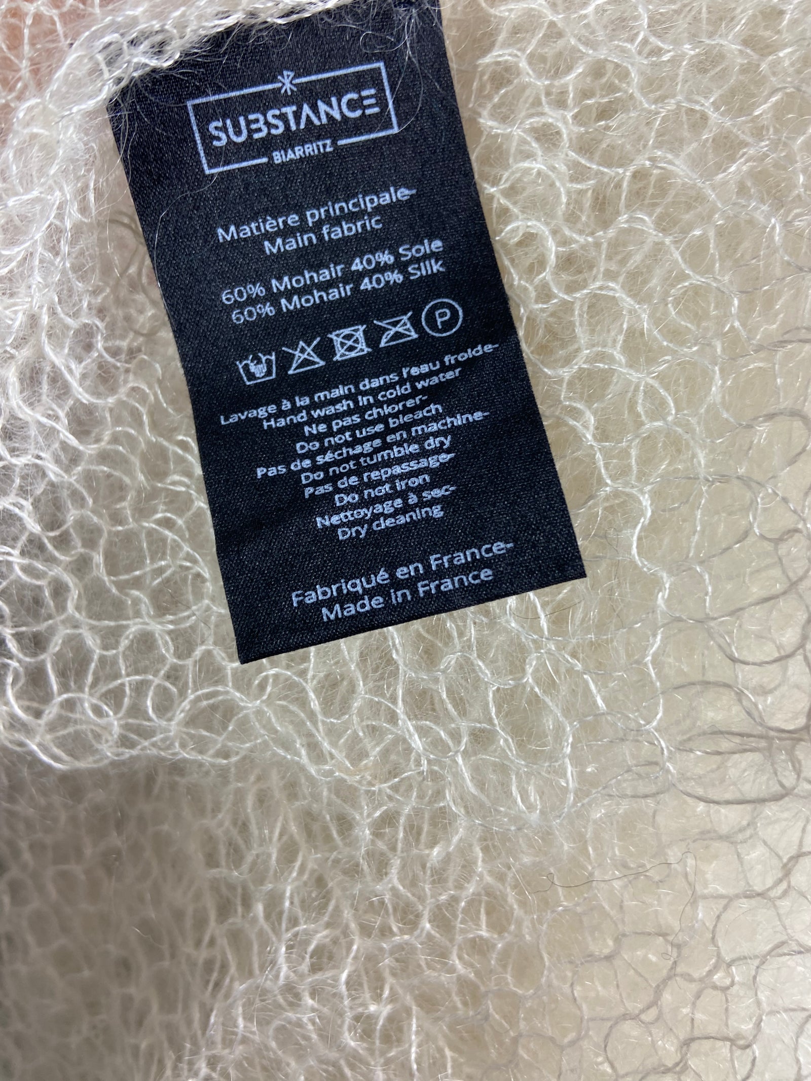 Châle en mohair et soie de la marque Substance Biarritz