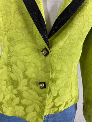 Originale veste vert vif de créateur Tabala Paris
