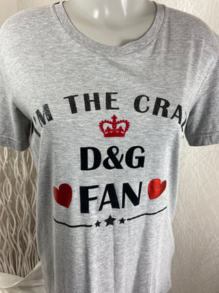 T-shirt I'm the crazy fan D&G Dolce & Gabbana