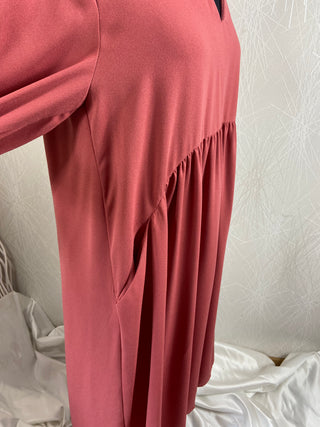 Robe ample manches 3/4 rose Janis John - Taille Unique