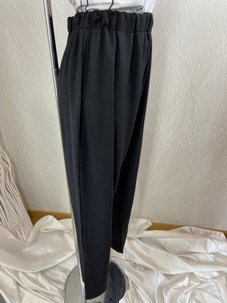 Pantalon noir taille haute léger souple confortable News Collection