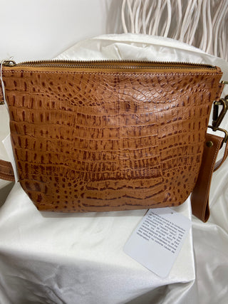 Sac a sales main cuir camel