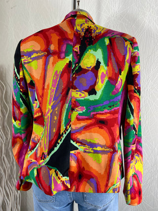 Veste de créateur multicolore doublée haut de gamme luxe Tabala Paris