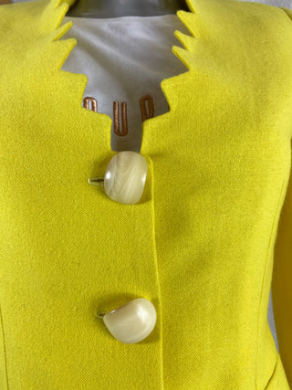 Originale veste doublée jaune de créateur Tabala Paris