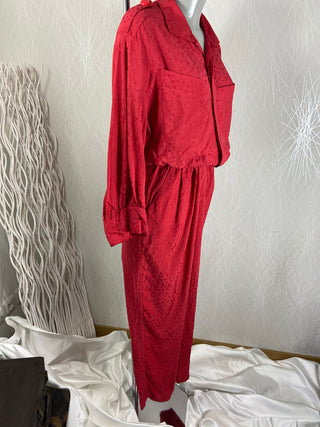 Combinaison pantalon rouge modèle Jude Jane Wood