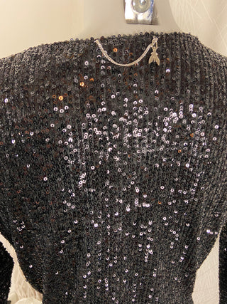Robe de soirée à sequins par la styliste italienne Patricia Pepe