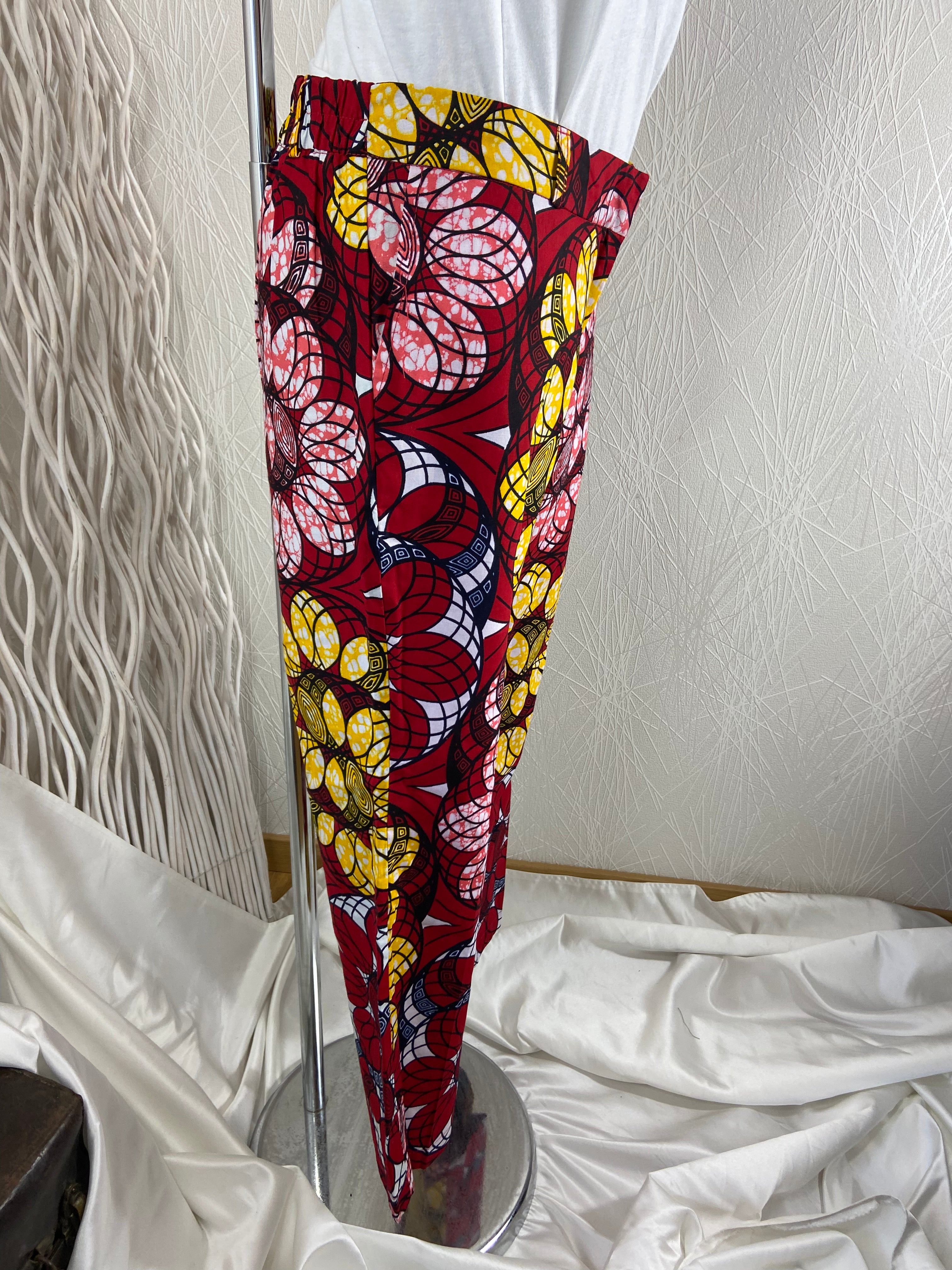 Pantalon léger fleuri 100% coton Diab’Less - Offre-Unique