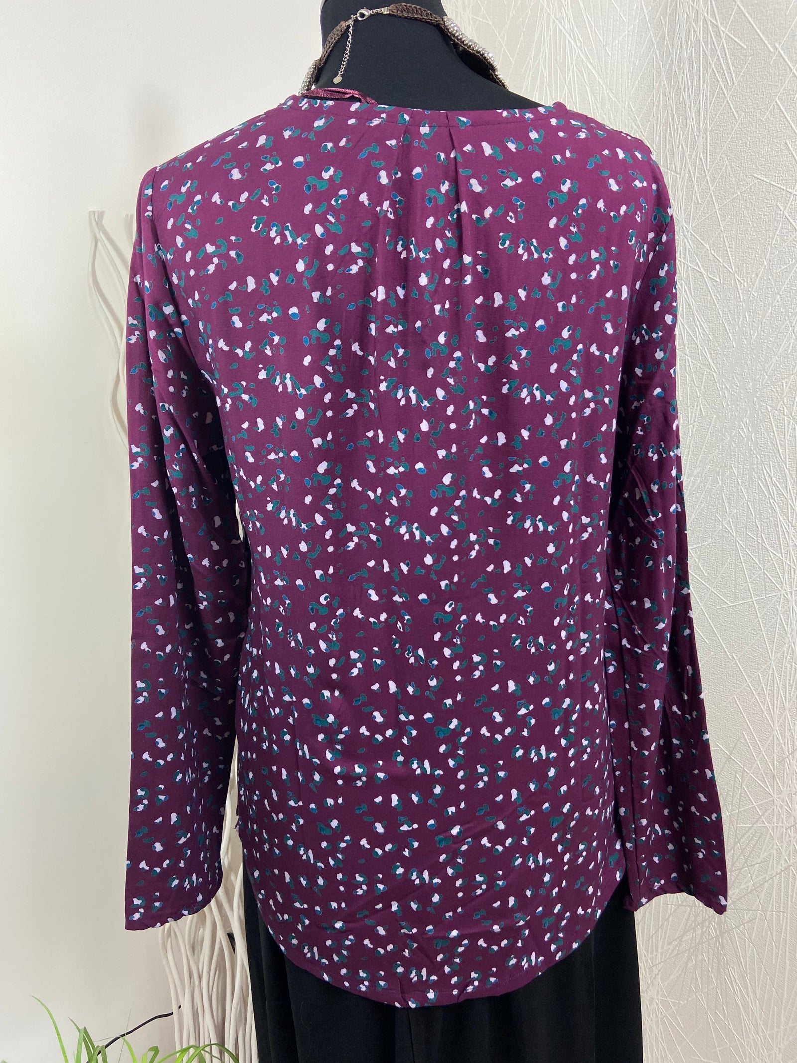 Blouse violette manches longues La Fiancée du Mekong