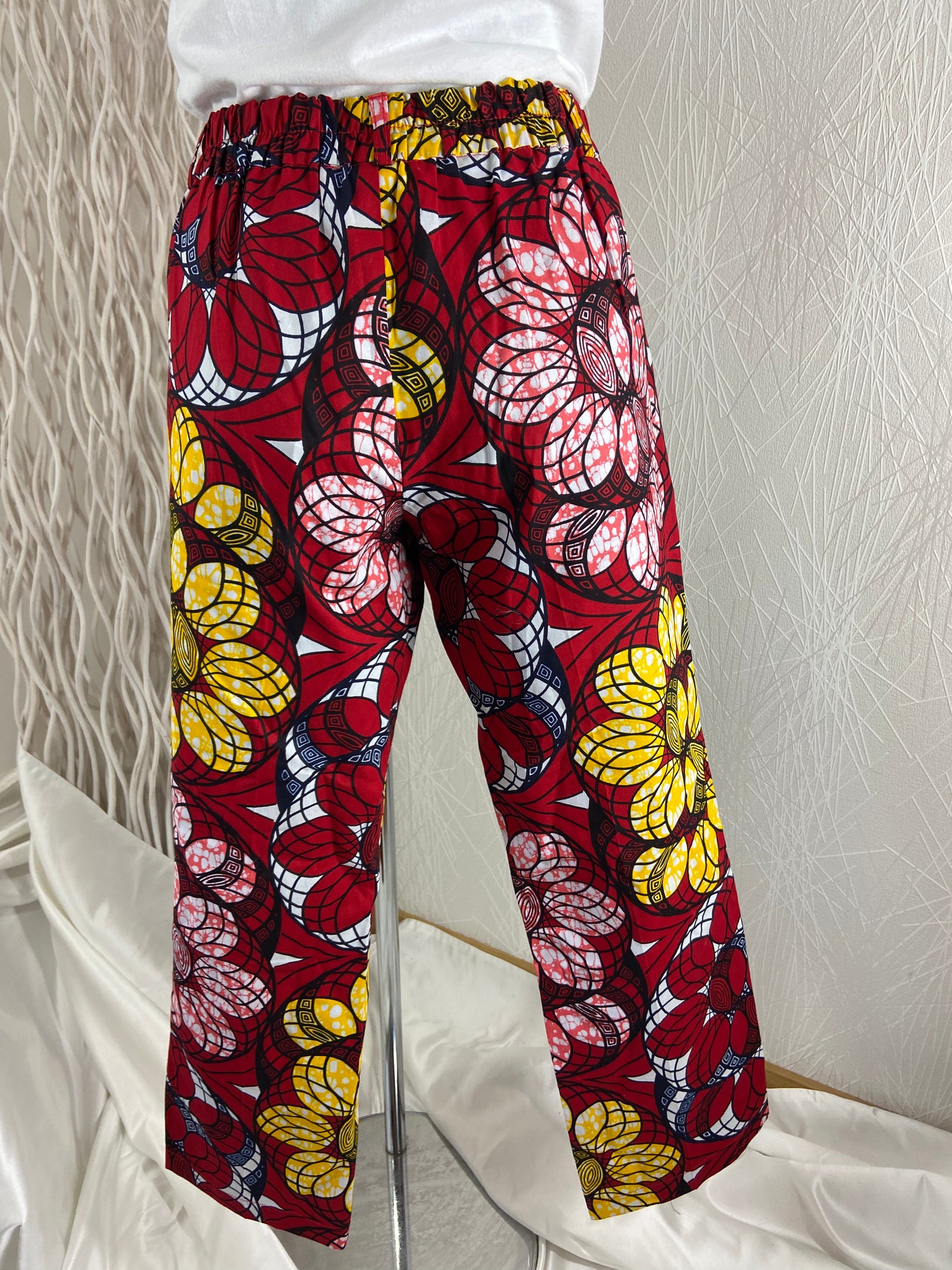 Pantalon léger fleuri 100% coton Diab’Less - Offre-Unique