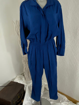 Combinaison pantalon bleu marine manches longue modèle Jude Jane Wood