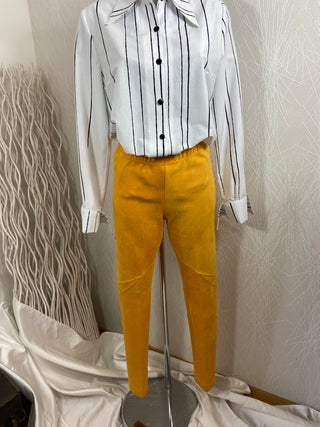 Pantalon détente jaune taille élastique One O One