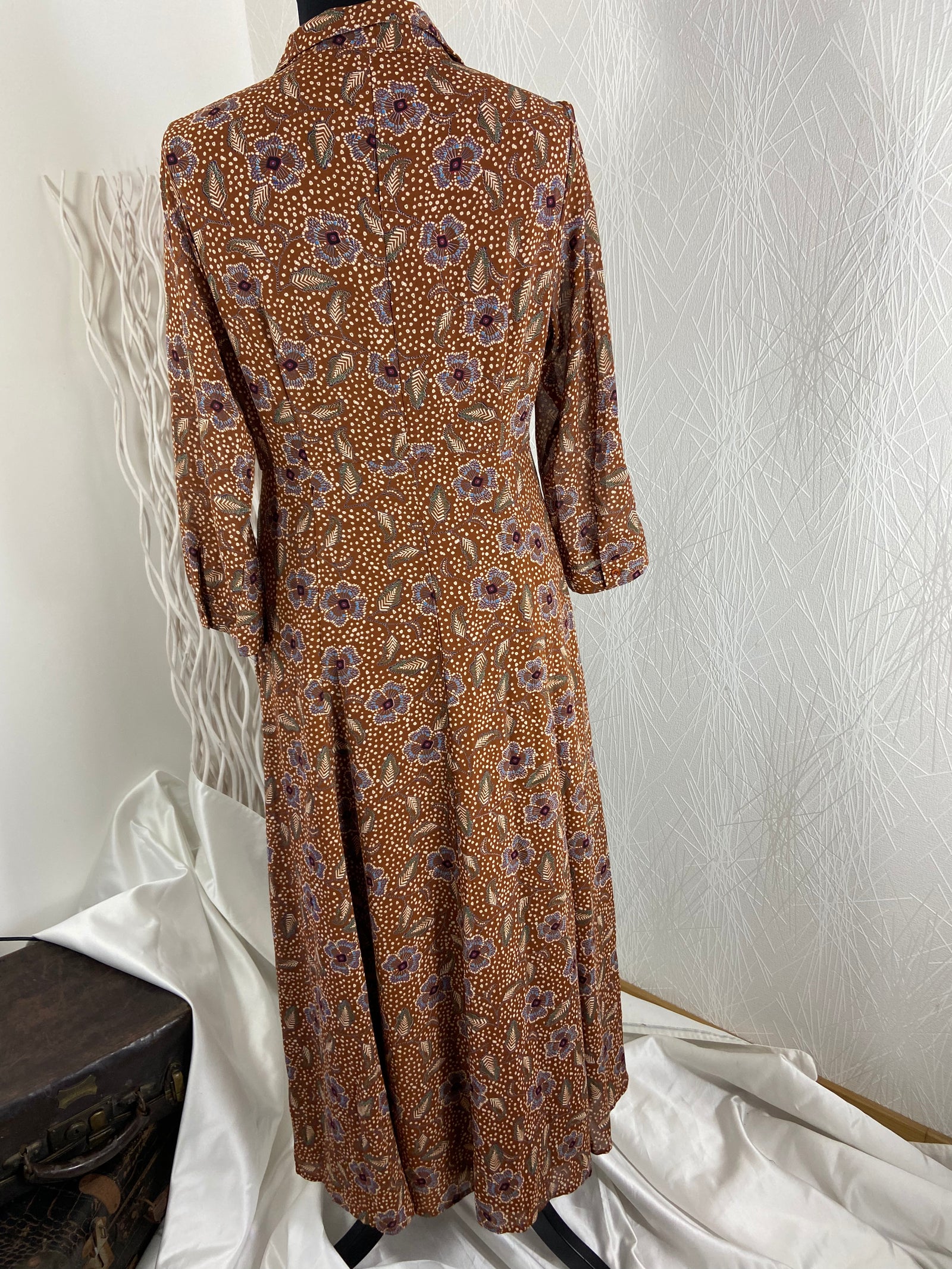 Robe longue et fluide modèle Céline Garance - Offre-Unique